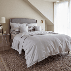 Image showing the Riley Duvet Set, Super King, Platinum product.