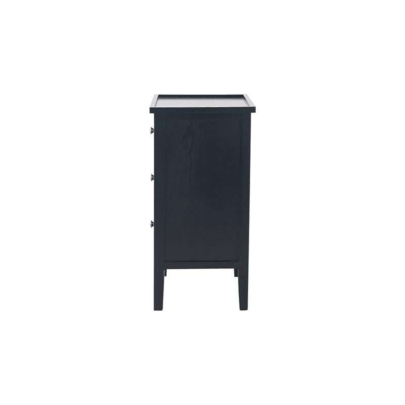Chelmsford Bedside Table, Satin Black