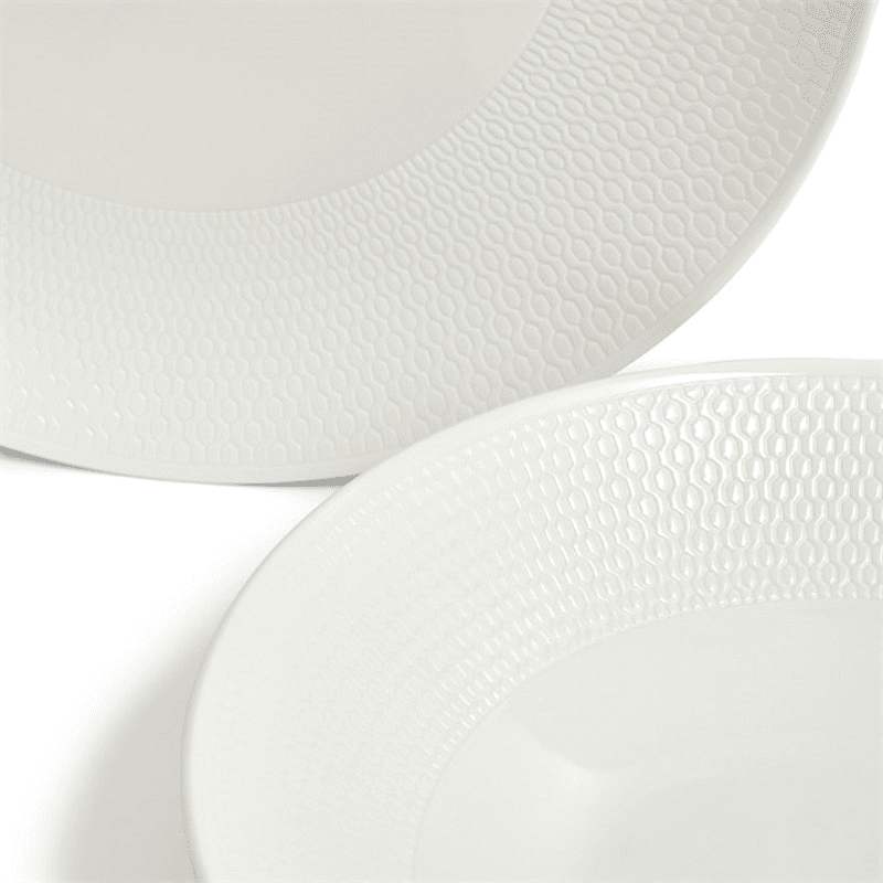 Gio 10 Piece Dinnerware Set, White