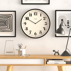 Image showing the Number Two Wall Clock, D45cm, Black product.