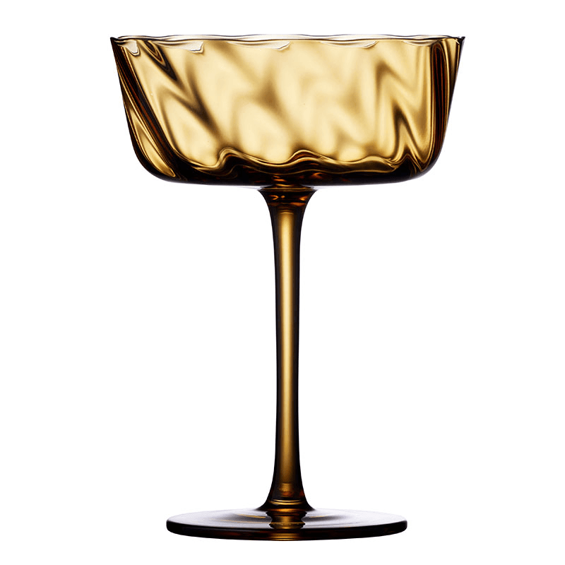 Vienna Set of 4 Champagne Bowls, 300ml, Amber