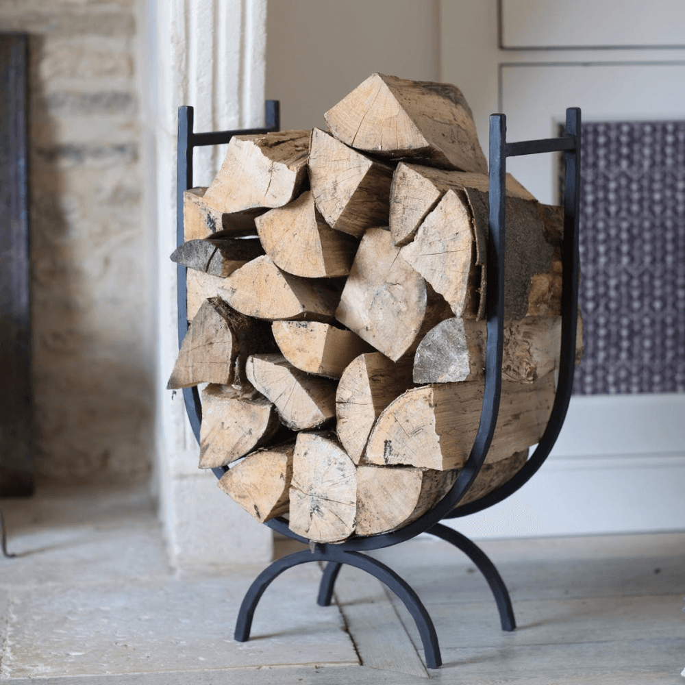 Log holder, large, Black