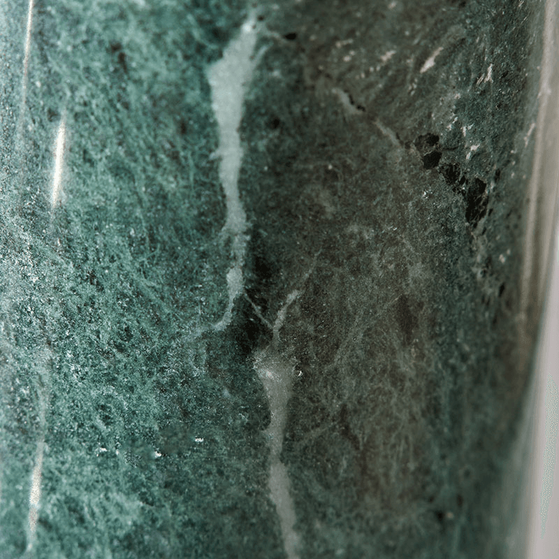 Kiorini Table Lamp Base, H35cm, Green Marble