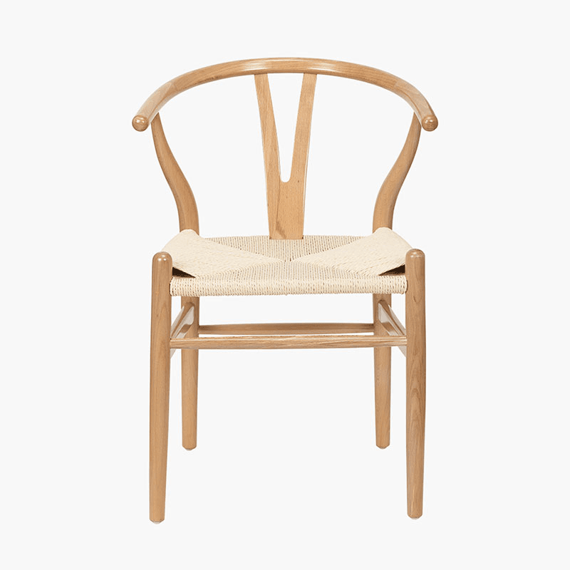 Quinn Quinn Rope Dining Chair, Natural Beech Wood