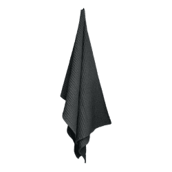 Image showing the Waffle Towel and blanket, 150cm x 100cm, Dark Grey product.