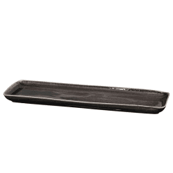 Image showing the Nordic Coal Rectangular Platter, 12.5 x 35cm, Black product.