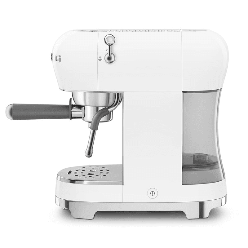 50's Style Espresso Coffee Machine, White