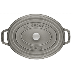 Image showing the Oval cocotte, 31cm, Graphite Grey product.