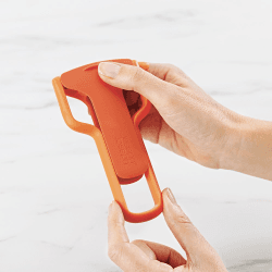 Image showing the SafeStore Peeler with Blade Guard Julienne Peeler Orange product.