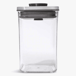 Image showing the Good Grips Pop Small Square Storage Container, 1L, Grey product.