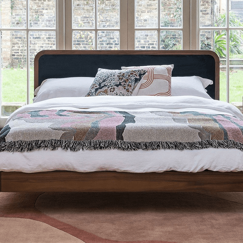 Artie King Size Bed, Walnut