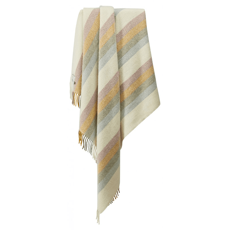 Stripes Throw, 150 x 183cm, Primrose