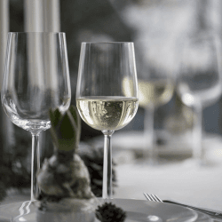 Image showing the Set of 2 White Wine Glasses, 450ml, Clear product.