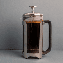 Image showing the Roma Stainless Steel Cafetière, 8 Cup, Silver product.