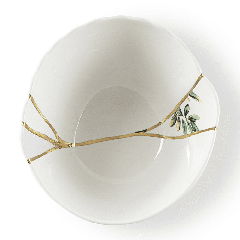 Kintsugi - No2 Bowl, D11.5cm, white/gold