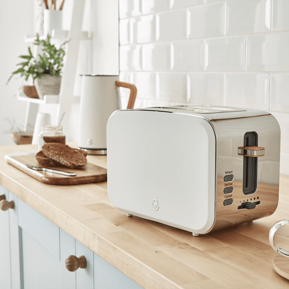 Nordic 2-Slice Toaster, Cotton White, White