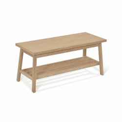 Image showing the Hambledon Hallway Bench, 100cm, Natural product.