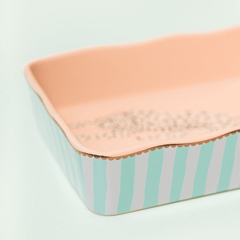 Cheetah, Small Rectangular Roaster, 26cm