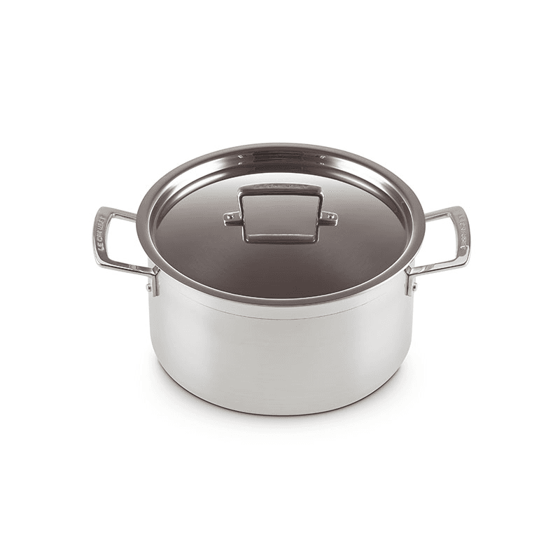 Classic 3-ply Deep Casserole, 24cm, Stainless Steel