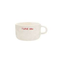 Image showing the I Love You Cappuccino Mug, 500ml, Red product.