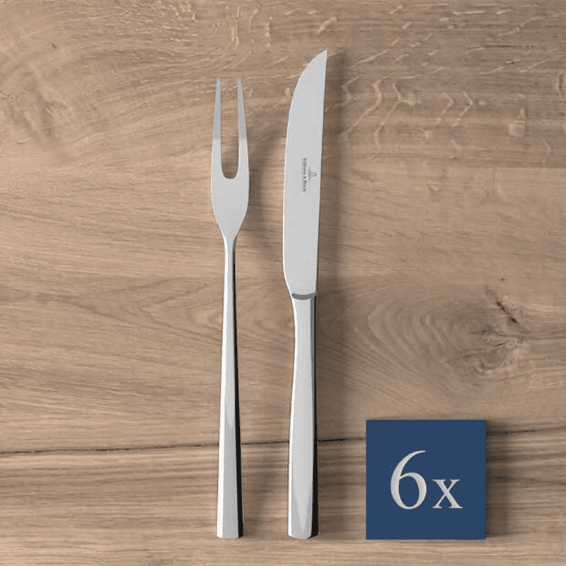 Piemont 12 Piece Steak Cutlery Set, Stainless Steel