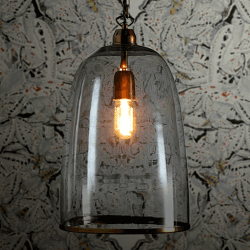 Image showing the Percy Medium pendant light, D24 x H33cm, Brass Chain product.