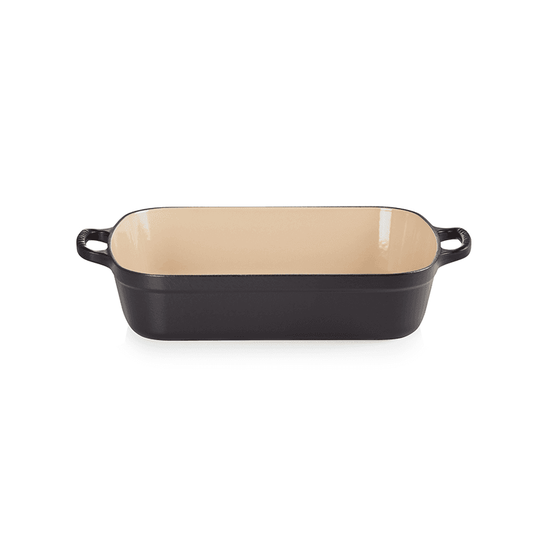 Signature Cast Iron Rectangular roaster, 33cm - 4.9 litre, Satin Black
