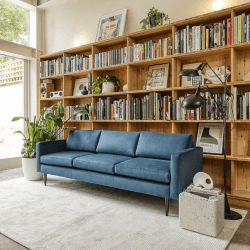 Image showing the Model 01 3 Seater Velvet Sofa, Teal product.