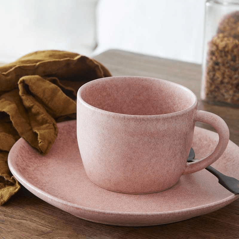 Livia Set of 6 Mugs, 360ml, Mauve Rose
