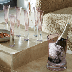 Image showing the Moya Set of 2 Champagne Flutes, 170ml, Blush product.