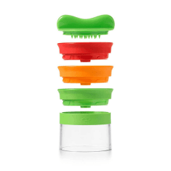 Image showing the 3 blade hand-held spiralizer, 8.5 x 13.4 x 22cm product.