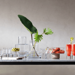 Image showing the Vodka Set of 4 shot glasses, 50ml, clear product.