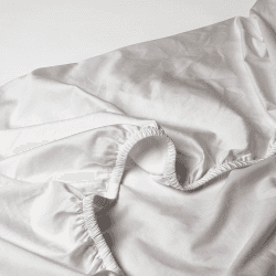 Image showing the Perfect Percale  Fitted Sheet, Superking, Dove Grey product.