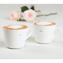 Image showing the 'His & Hers' Set of 2 Bucket Mugs, 350ml product.