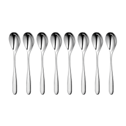 Image showing the Stanton Bright Set of 8 coffee spoons, Stainless Steel product.