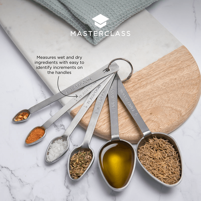 Measuring Spoon 6 Piece Set, 11 cm, Stainless Steel