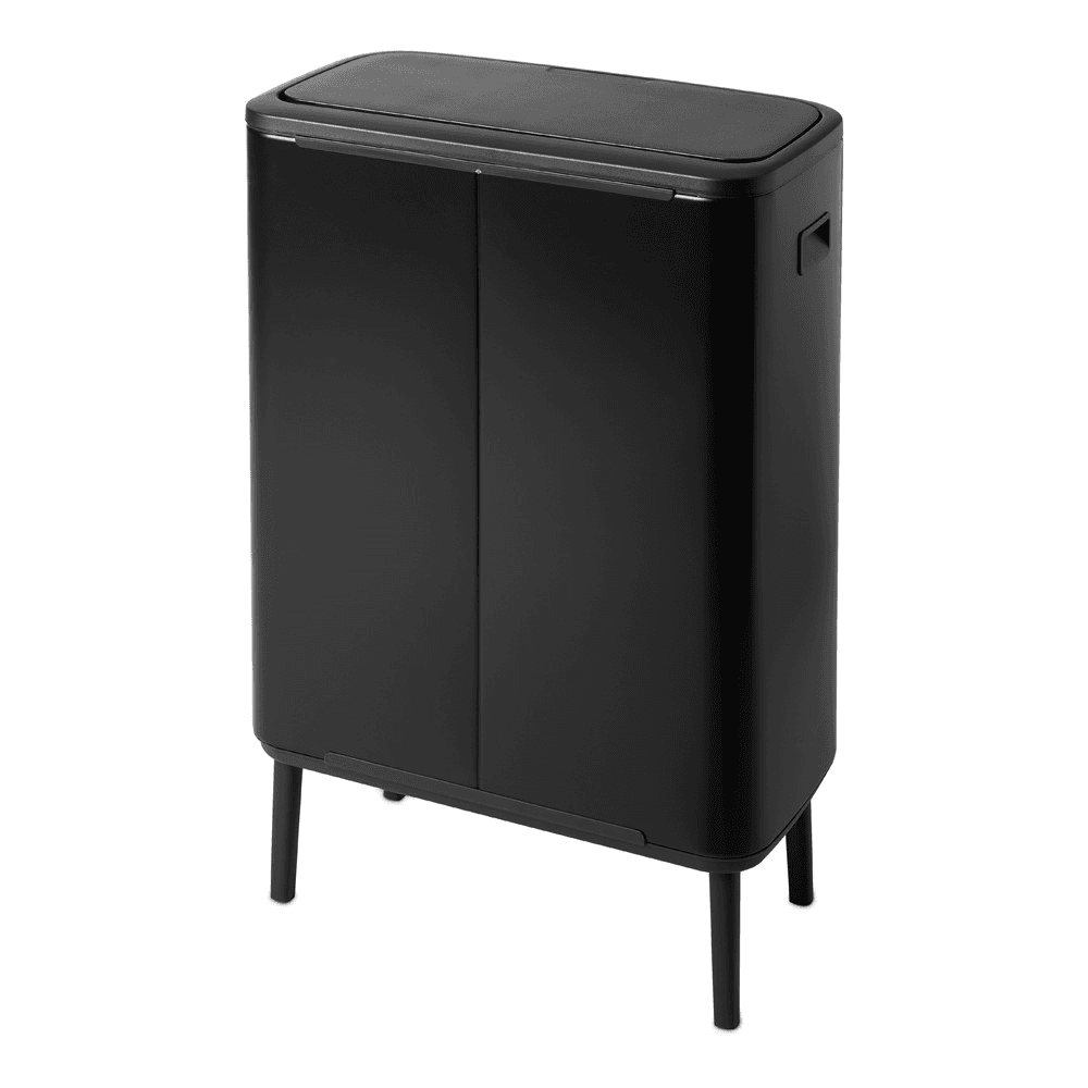 Bo Hi touch bin, 60 litre, Matt Black