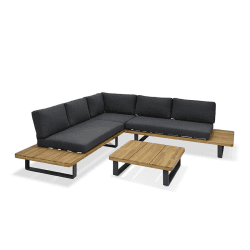 Image showing the Bayworth Corner Sofa Set, Grey product.