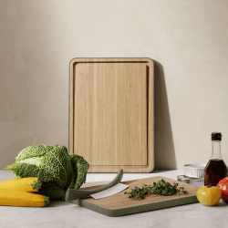 Image showing the Green Tool Bamboo Cutting Board with Groove, 39 x 28cm product.