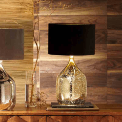 Image showing the Stellar Table Lamp, H50cm, Champagne Gold Glass product.