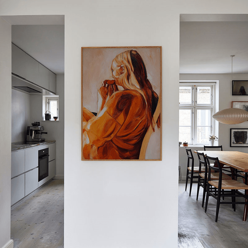 Blood Orange Framed Print, 50 x 70cm, Orange