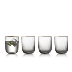 Image showing the Palermo Set of 4 Tumblers, 350ml, Gold product.