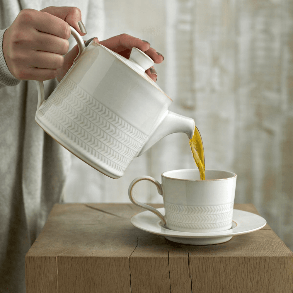 Natural Canvas Tea/coffee saucer, 16.5 x 2.5cm