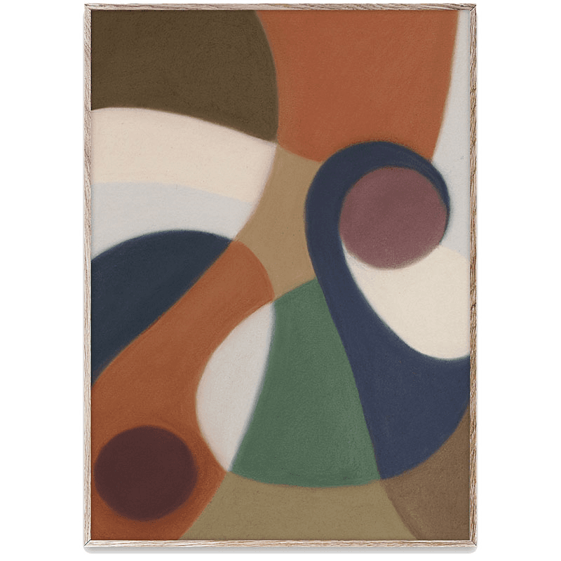 Wave Framed Print, 30 x 40cm, Multi