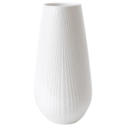 Image showing the White Folia Tall vase, 30cm product.