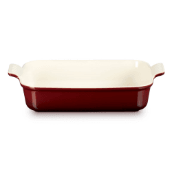 Image showing the Stoneware Heritage Rectangular Dish, 32cm, Garnet product.