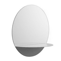 Image showing the Horizon Mirror, D34cm, Grey product.