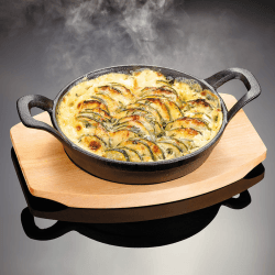 Image showing the Sizzle & Serve Gratin Dish, 15cm, Black product.