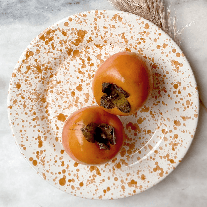 Splatter Dinner Plate, D24cm, Burnt Orange