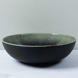 Image showing the Tourron Serving Bowl, D33cm, Forest Green product.